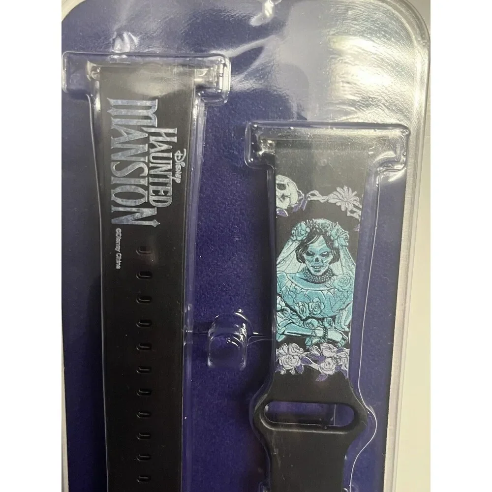Disney Parks Haunted Mansion Black Apple Watch Band S 38/41mm OR Large 42/45mm